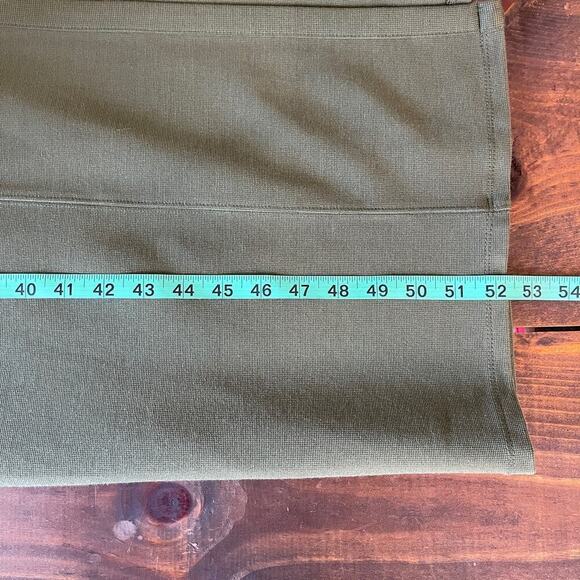 Anthropologie Maeve Knit Button Detail Midi Dress Moss Green Sleeveless Size 20W - Picture 14 of 15